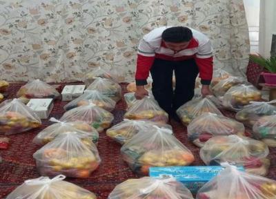 توزیع بیش از 330 بسته معیشتی با مشارکت خانه های هلال زنجان